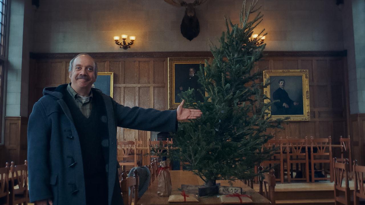 Paul Giamatti’s Paul Hunham must spend a week looking after the student unable to return home for the holiday season. Picture: Focus Features