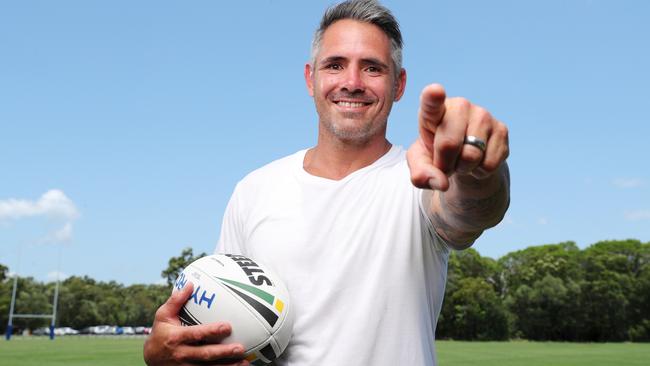 EMBARGO HOLD P1 COURIER MAIL THURSDAY 23RD, NO PRIOR USAGE  Former Bronco Corey Parker is the face of SuperCoach for 2020. Photo Lachie Millard