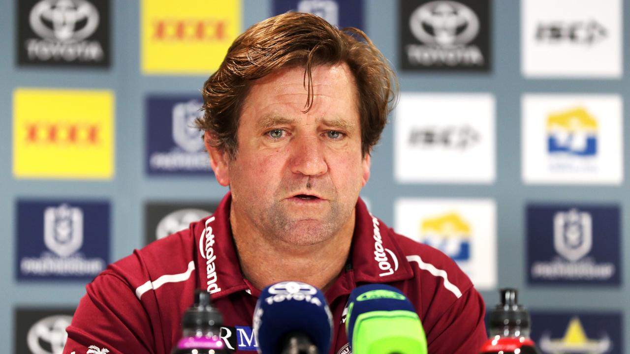 Manly coach Des Hasler. Picture: Alix Sweeney