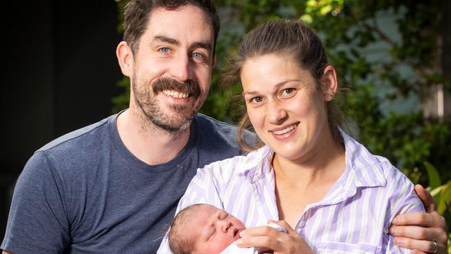 Michelle and Guy Harris with daughter Millie. Picture: Mark Stewart