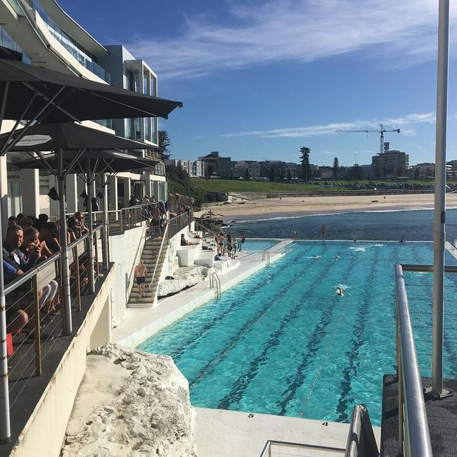 Customers have been left shocked by the news that the Crabbe Hole cafe at Sydney’s iconic Bondi Icebergs had suddenly shut. Picture: Instagram