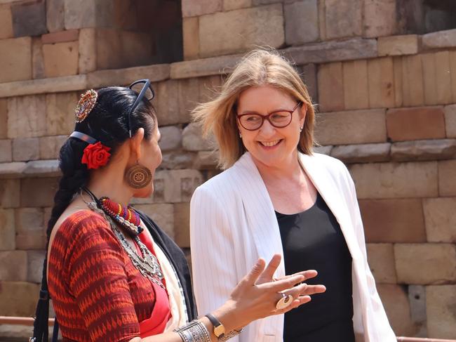 Premier of Victoria Jacinta Allan in India. Picture: Supplied, ,