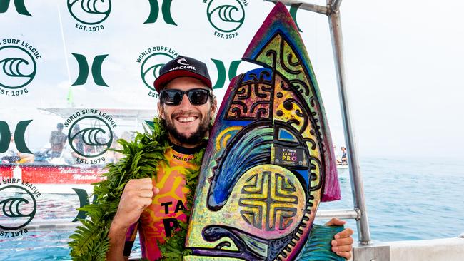 Owen Wright is well known as a big wave surfer after winning the 2019 Tahiti Pro at Teahupo'o but is unlikely to get these conditions at the Tokyo Olympics