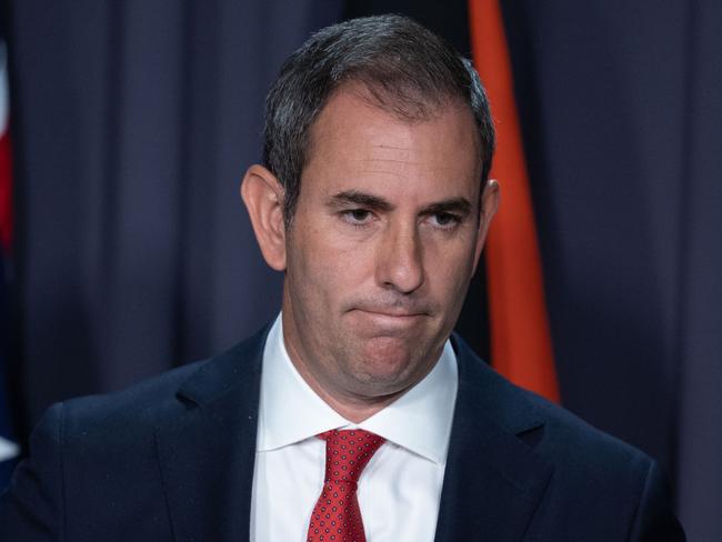 CANBERRA, AUSTRALIA - NewsWire Photos JANUARY 25, 2023: Treasurer Jim Chalmers spoke to the media during a press conference at Parliament House in Canberra.Picture: NCA NewsWire / Gary Ramage