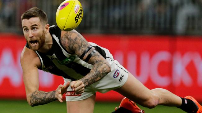 Jeremy Howe says the atmosphere has changed at the Magpies this season. Picture: Getty Images