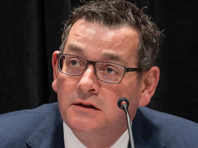 Victorian premier Dan Andrews giving evidence at the Royal Commission into Defence and Veteran Suicide in Melbourne. Picture: NCA Newswire