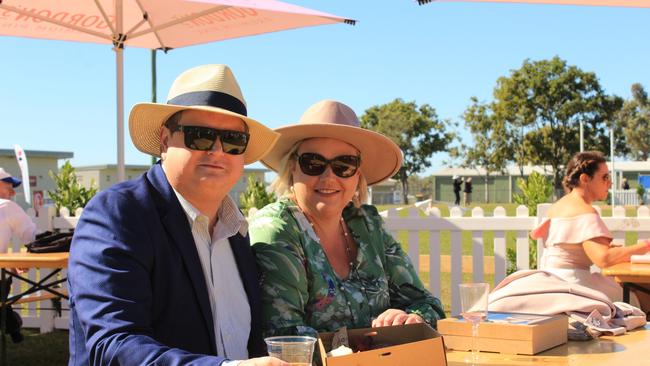 POP UP POLO BUNDABERG 2021: Jesse Williamson and Ingrid Barham enjoying a lovely day at the polo.
