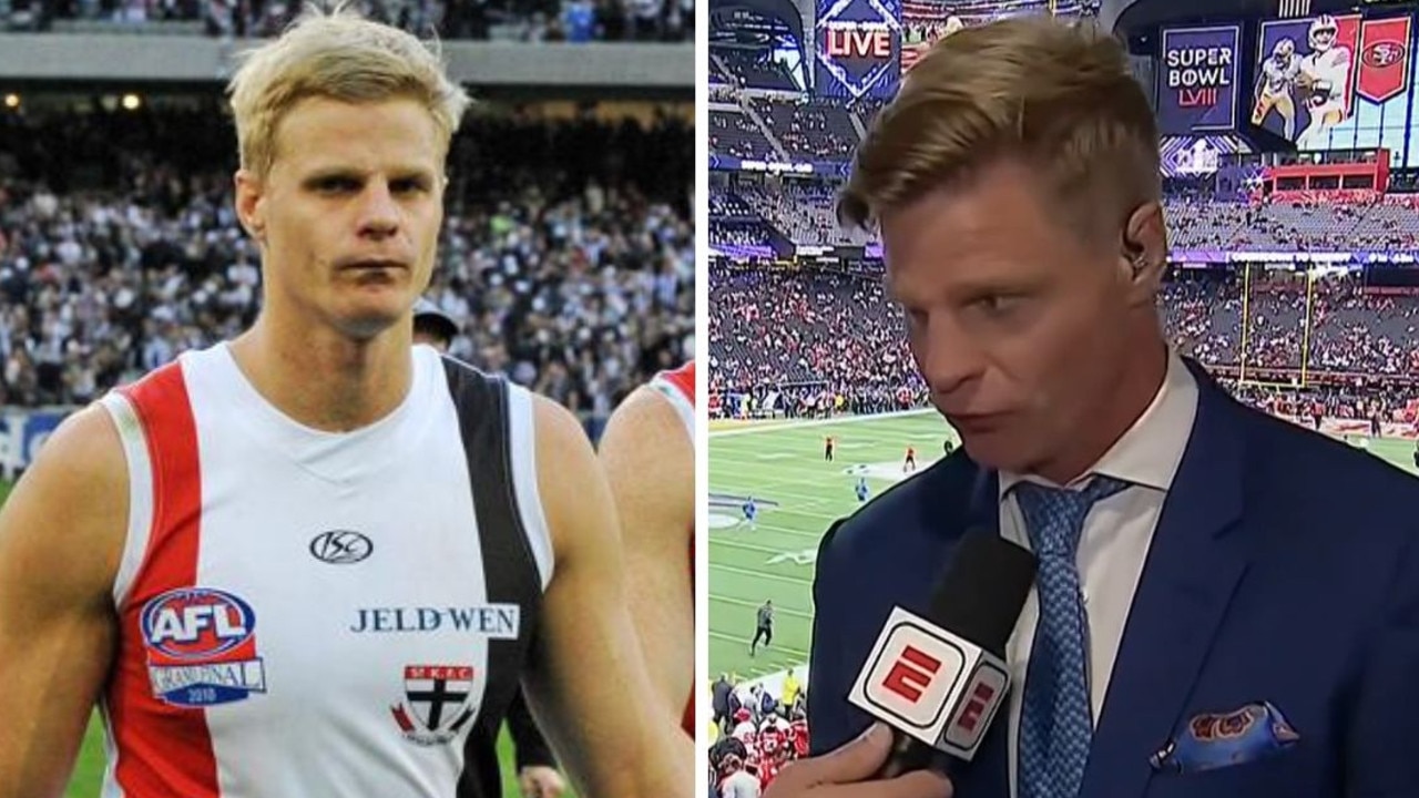 AFL great Nick Riewoldt forced to relive premiership heartbreak at Super Bowl