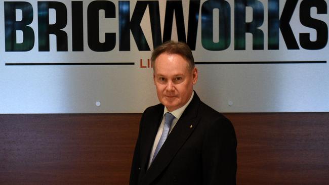 Brickworks CEO Lindsay Partridge says Australia needs to bring in immigrants with building trades to help alleviate the housing shortage. Picture: AAP Image/Mick Tsikas