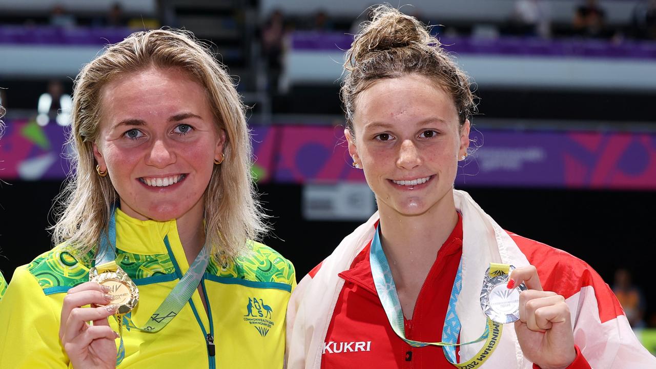 Titmus won’t have to worry about McIntosh in the 800m freestyle. (Photo by Mark Kolbe/Getty Images)