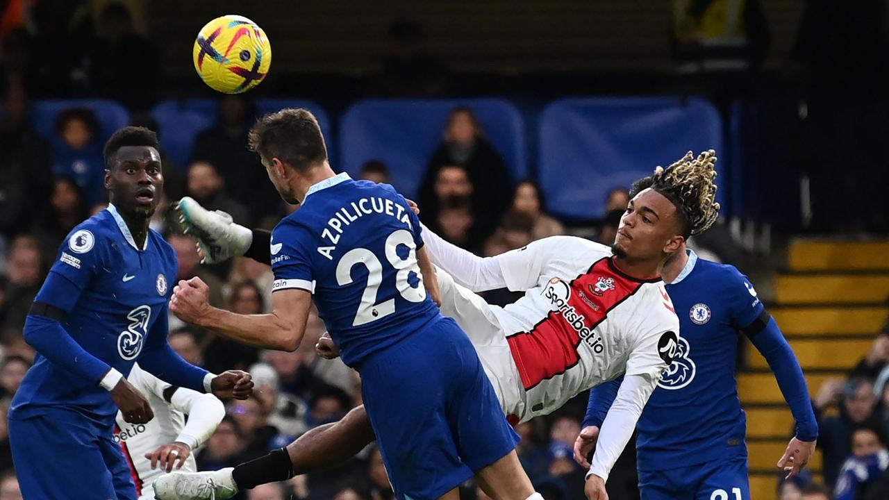 EPL 2023 Chelsea defender Cesar Azpilicueta stretchered off after being kicked in head and knocked out vs Southampton news.au — Australias leading news site