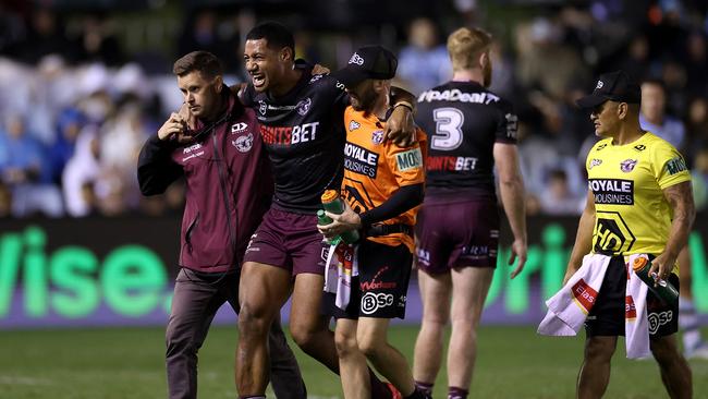 Taniela Paseka was forced from the field with a knee injury and could be out for some time. Picture: Getty Images.