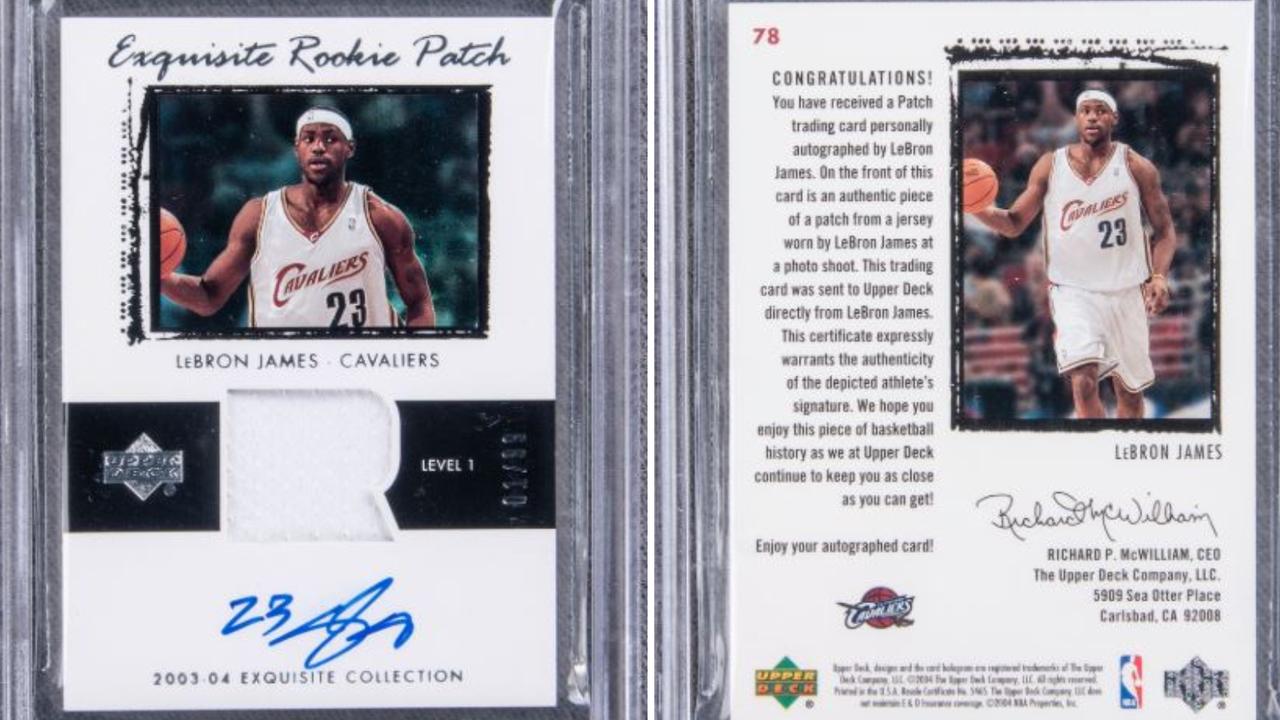 About a million US dollars, you might be able to get your hands on a LeBron James rookie card.