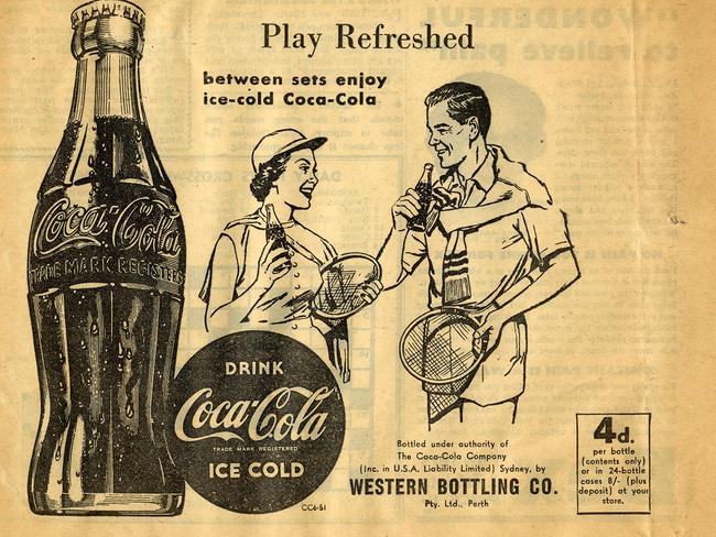 A Coca Cola advertisement from 1951. Gotta replenish those lost electrolytes.