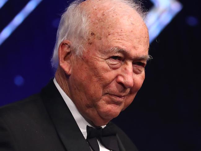 MELBOURNE, AUSTRALIA - FEBRUARY 16: Hungry Jacks owner Jack Cowin looks on during the 2020 Andrew Gaze MVP and Awards Night at Crown Palladium on February 16, 2020 in Melbourne, Australia. (Photo by Kelly Defina/Getty Images)