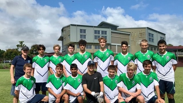 Helensvale State High School's senior boys team. Pic: Supplied.