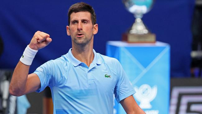 Novak Djokovic’s visa was revoked ahead of this year’s Australian Open after the tennis ace refused to get vaccinated. Picture: AFP