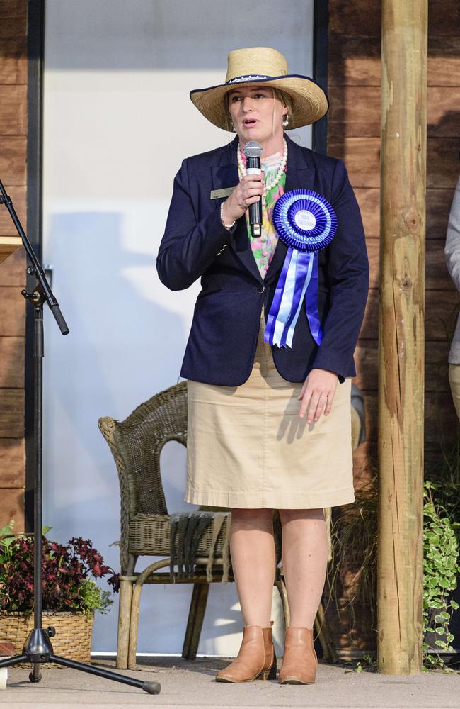 At the Darling Downs division of the Queensland Rural Ambassador Awards representing Bell Show is Georgia Sloss at the People First Bank Toowoomba Royal Show, Saturday, March 29, 2025. Picture: Kevin Farmer