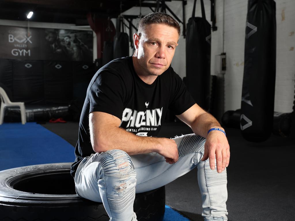 Boxer Michael Katsidis, Corporate Boxing Gym, Fortitude Valley. Picture: Liam Kidston