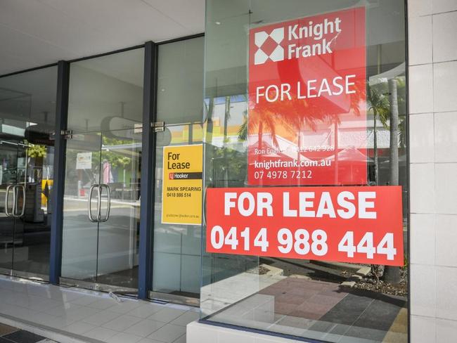 One of 17 vacant shops on Goondoon St in Gladstone’s CBD