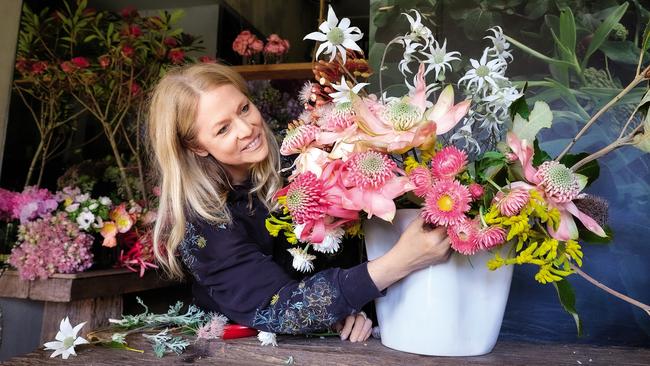 Grandiflora’s owner, Saskia Havekes in her Potts Point Florist.