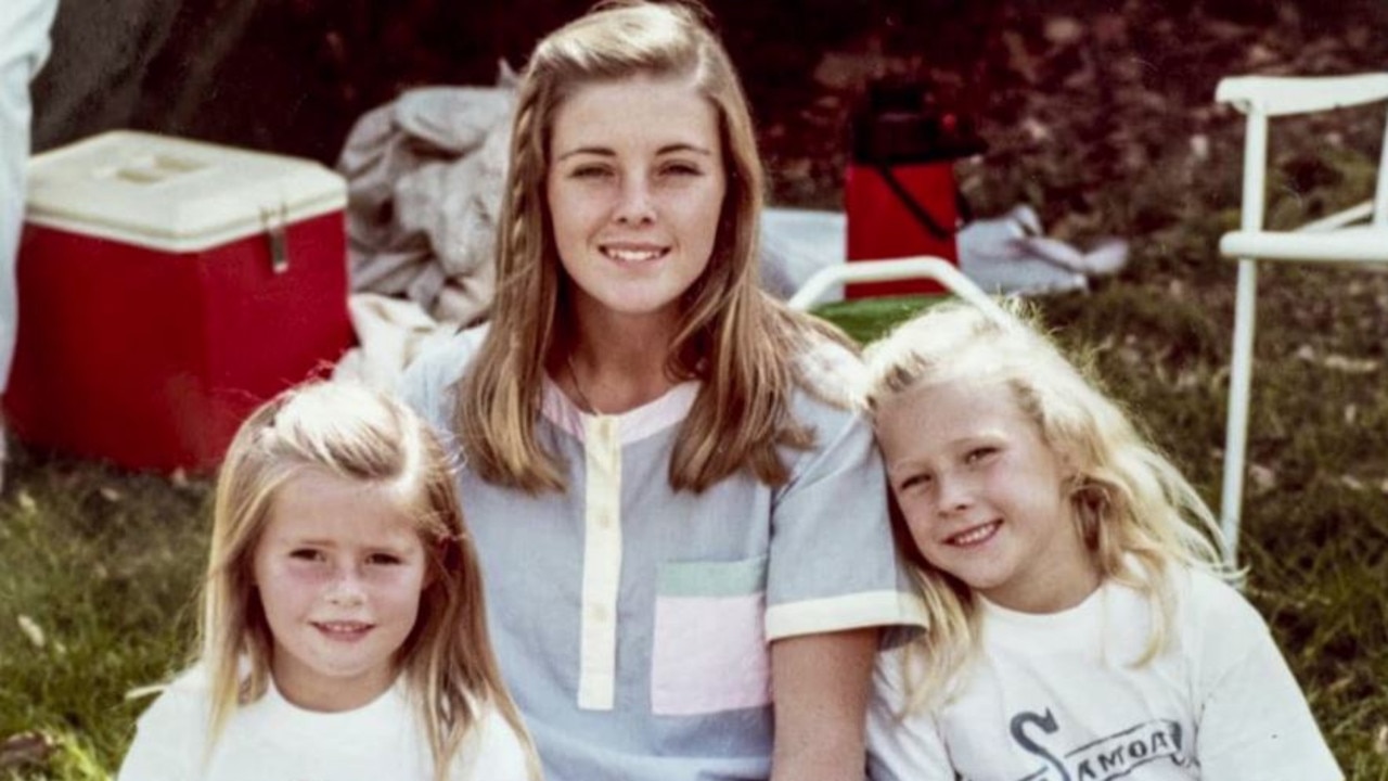 Joanne Curtis pictured with Chris and Lyn’s two daughters, Shanelle and Sherrin.