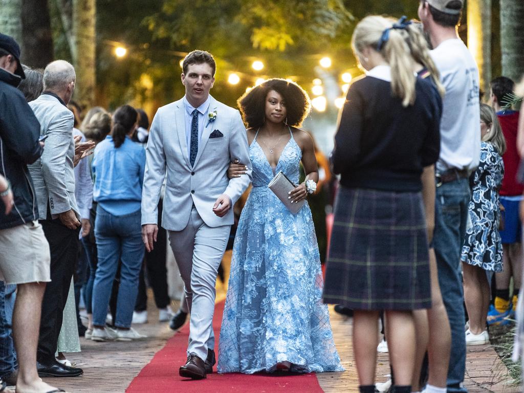 Nia Saleh and Sam Freer at Fairholme College formal, Wednesday, March 29, 2023. Picture: Kevin Farmer