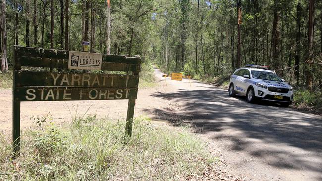 Human remains have been discovered after firefighters extinguished a bush blaze. Picture: Nathan Edwards