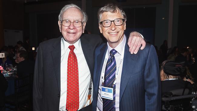 As well as being two of the richest men on the planet, Warren Buffett and Bill Gates share a love of reading. Picture: Dimitrios Kambouris/Getty Images