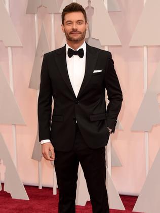 Dapper dude ... host and production guru Ryan Seacrest in a classic tuxedo. Picture: Getty Images
