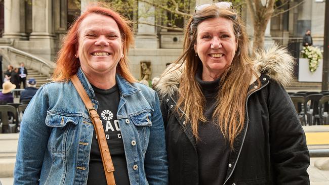 At Parliament House in North Terrace, people witnessed the proclamation of King Charles III. Picture: Matt Loxton