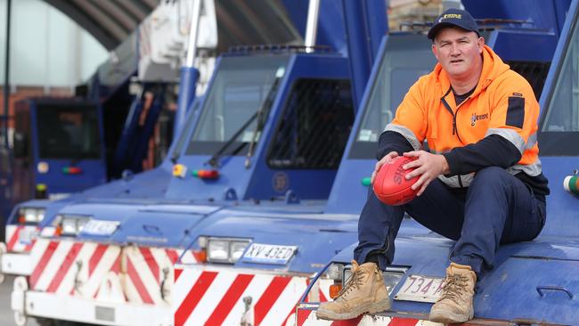 Former St Kilda footballer Leigh Capsalis, played just one AFL game — the one where a pig invaded the SCG. Picture: Michael Klein