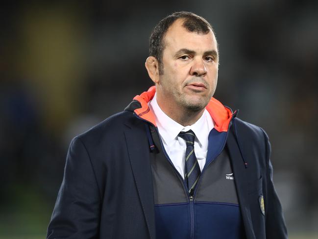 Wallabies coach Michael Cheika after another setback at Eden Park. Picture: Getty Images