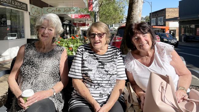 (From left to right) Jannali residents Nadine Gordon, Robyn Miller and Maree Ristuccia all said they prefer Scott Morrison as prime minister. Picture: Annie Lewis