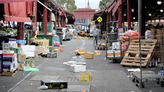 The Queen Victoria Market’s fruit and vegetable section. Picture. Nicole Garmston