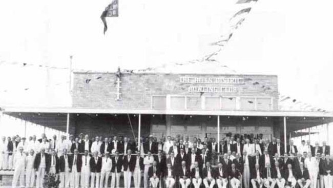 The opening of The Hills Bowling Club's new clubhouse in 1958. Picture: Hills District Historical Society