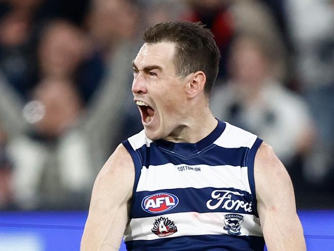 Jeremy Cameron kicked his 600th career goal on Saturday. Picture: Michael Willson/AFL Photos via Getty Images