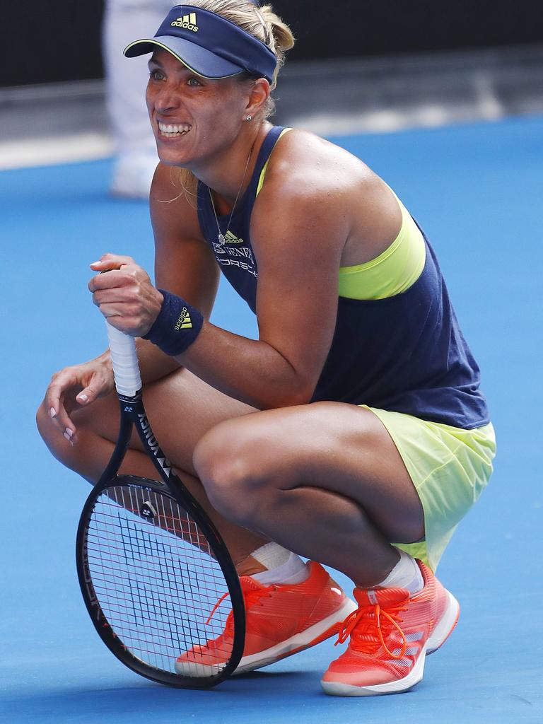 She was the pre-tournament favourite having won in Sydney, but Angelique Kerber’s campaign ended in the semi-finals against Halep. Pic: Michael Klein