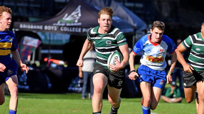 Brisbane Boys College player Harry McLaughlin-Phillips GPS First XV rugby between Brisbane Boys College and Toowoomba Grammar School. Saturday July 17, 2021. Picture, John Gass