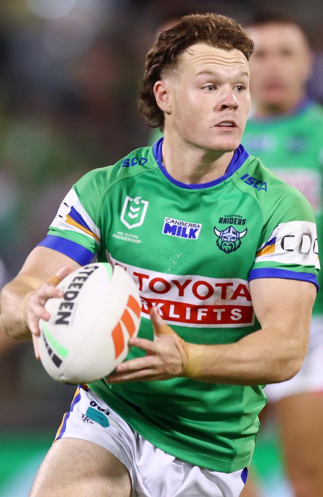 Ethan Strange of the Raiders. Picture: Getty Images