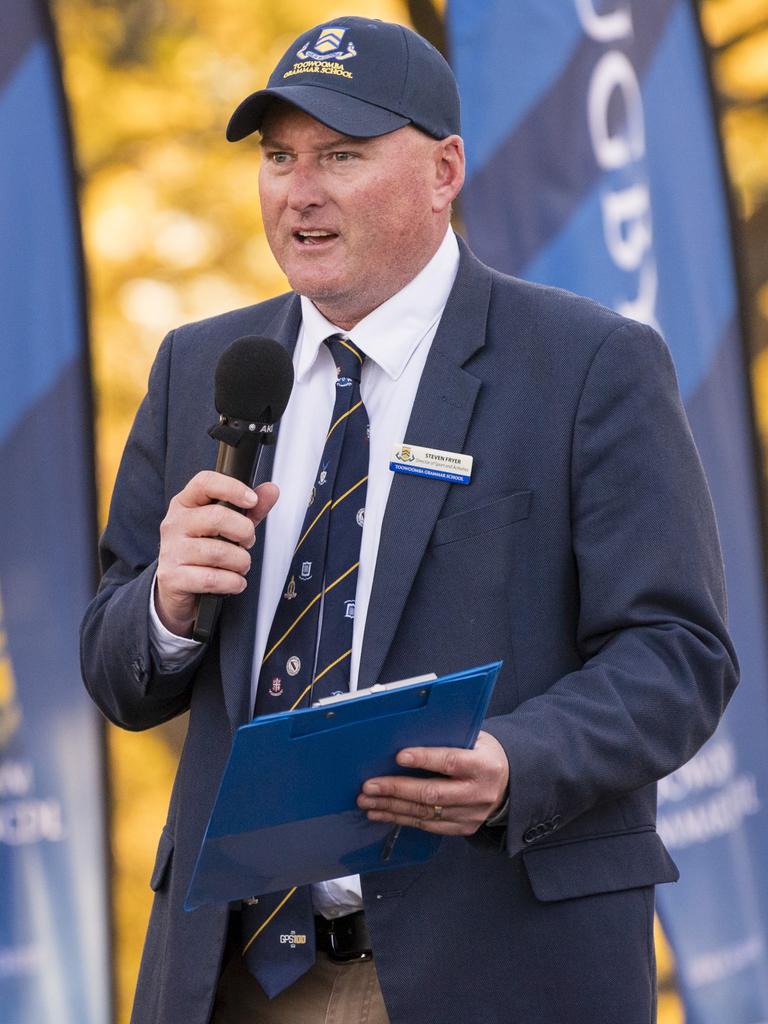 Toowoomba Grammar School director of sport and activities Steven Fryer after the O'Callaghan Cup.