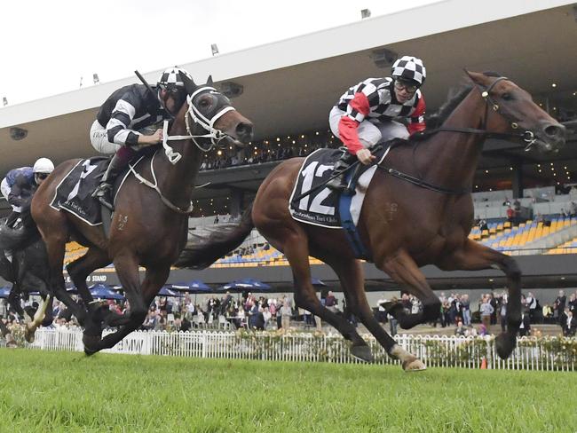 Race 8 - 3:45PM #THERACES HANDICAP (1800 METRES).Winner 'Collateral' ridden by Tim Clark. Trained by Bjorn Baker.