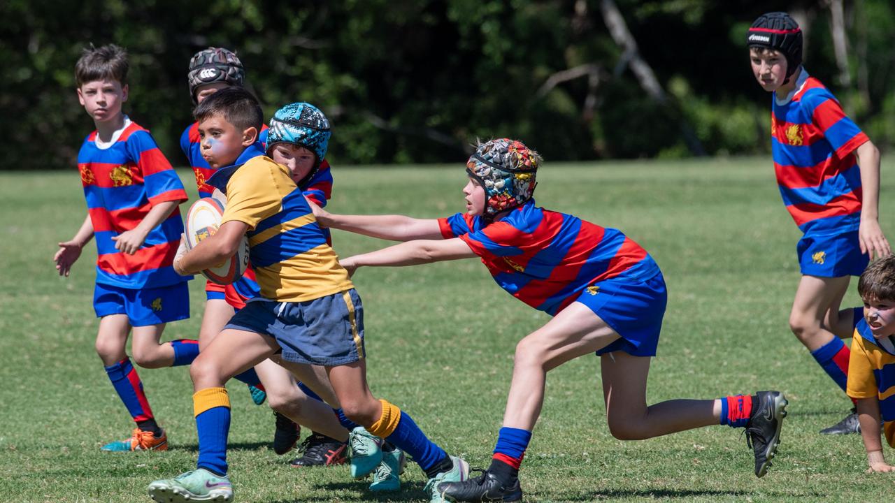 Downlands 11A vs TGS 11A. 2024 O'Callaghan Cup day at Downlands College. Photo by Nev Madsen