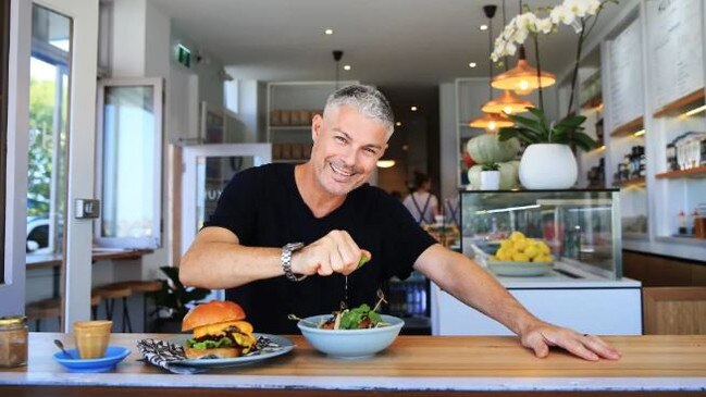 Celebrity chef Justin Bull was found dead at his Huxton's cafe in Bronte on Friday.