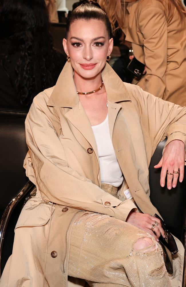 The star sat front row at the show. Picture: Theo Wargo/Getty Images