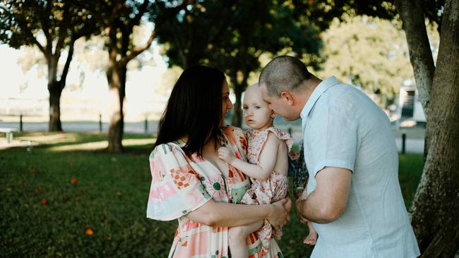 Elenna with mum Maria and dad Marty. Photo: Supplied.