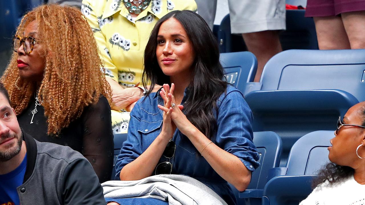 Meghan attends the Women's Singles final match between Serena Williams and Bianca Andreescu on day 13 of the 2019 US Open. Picture: Mike Stobe/Getty Images