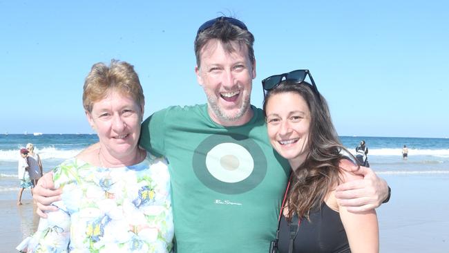 Lynn Veale, James Winearls and Simone Connors at day three of the Pacific Airshow, 20 August 2023. Picture: Richard Gosling