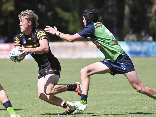 CANBERRA, AUSTRALIA, NewsWire Photos. MARCH 9, 2024: UNE Harold Matthews Cup - NSWRL Junior Reps Round Six Canberra Raiders vs Penrith Panthers at Raiders Belconnen in Canberra. Picture: NCA NewsWire / Martin Ollman