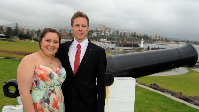 St Patrick’s College, Campbelltown year 12 students celebrating their formal in Wollongong in 2012.